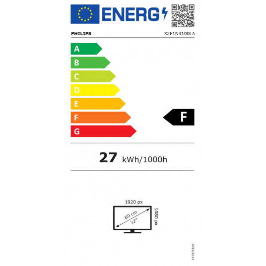 "Philips 80.0cm (31.5"") 32E1N3100LA 16:09 HDMI+D-SUB VA black retail"