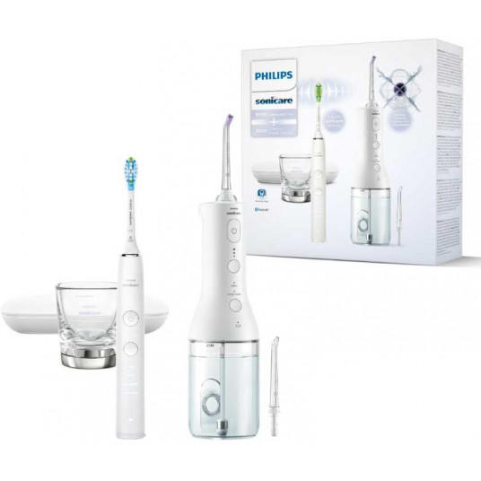 Dantų šepetėlio ir irigatoriaus komplektas Philips HX3886/41, baltas