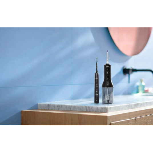 Dantų šepetėlio ir irigatoriaus komplektas PHILIPS HX3886/43, juodas