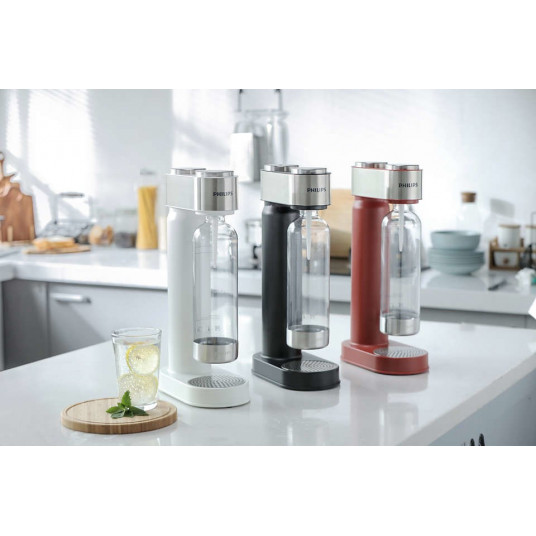 Philips ADD4902BK/10 gėrimų prisotinimo angliarūgšte aparatas Plastikas Juoda