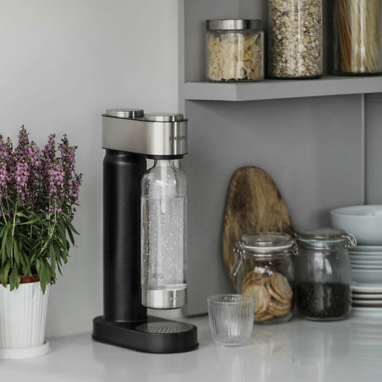 Philips ADD4902BK/10 gėrimų prisotinimo angliarūgšte aparatas Plastikas Juoda