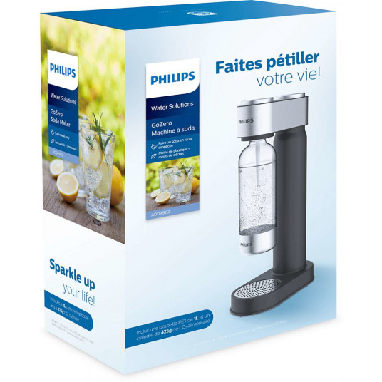 Philips ADD4902BK/10 gėrimų prisotinimo angliarūgšte aparatas Plastikas Juoda