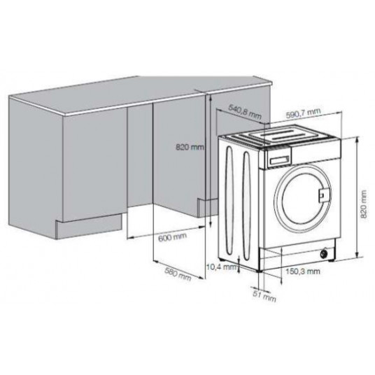 Skalbimo mašina BEKO WITC7612B0W 