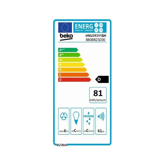 Gartraukis Beko HNU51311SH