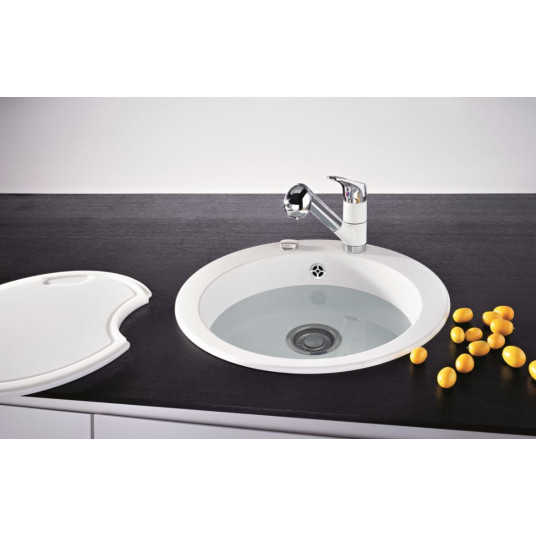 Granitinė plautuvė Franke Ronda, ROG 610-41, užkemšamas ventilis, Beige