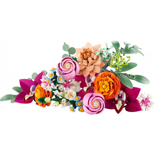 LEGO® 10342 Botanicals Daili rausvų gėlių puokštė