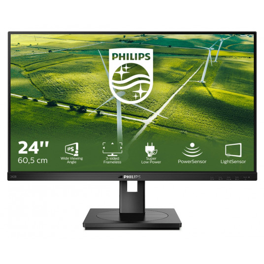 Philips 242B1G/00 LED display 60,5 cm (23.8") 1920 x 1080 pikseliai „Full HD“ Juoda