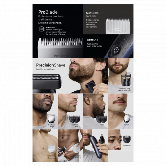 AIO7580 Braun Kirpimo Rinkinys Viskas Viename 15in1