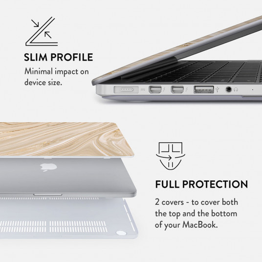 Kompiuterio dėklas Full Glam Macbook case for Macbook Pro 13 A1706 / A1708 / A2338