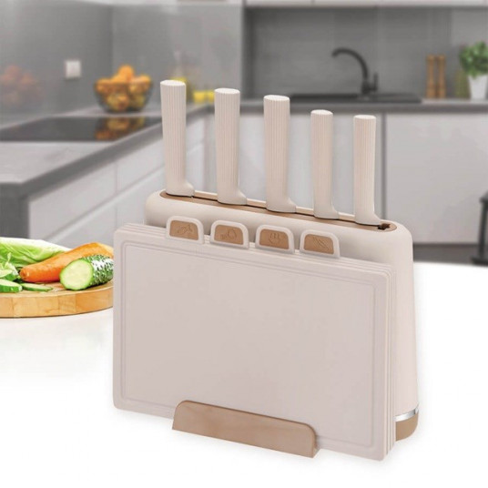 Peilių ir lentelių rinkinys MR-1412-BEIGE MAESTRO