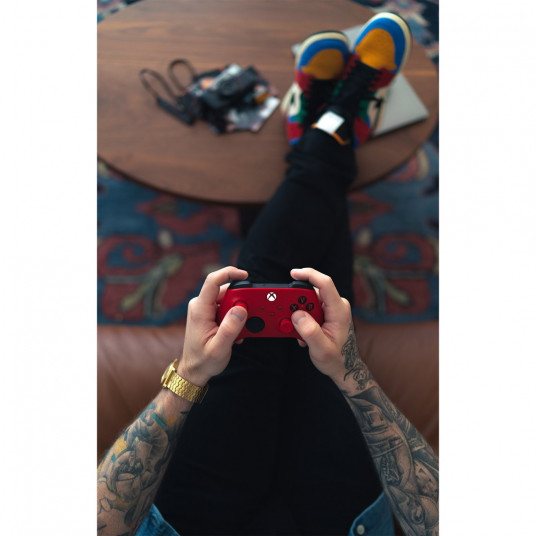 Microsoft Xbox Wireless Controller Raudona Bluetooth/USB Žaidimų pultelis Analoginis / skaitmeninis Xbox, Xbox One, Xbox Series S, Xbox Series X