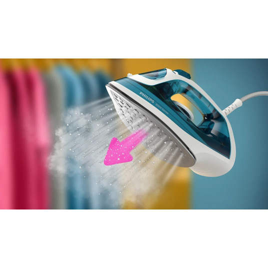 Philips Steam Iron | DST2020/90 2000 series | Steam Iron | 2000 W | Water tank capacity 250 ml | Continuous steam 25 g/min | Steam boost performance 110 g/min | Blue/White