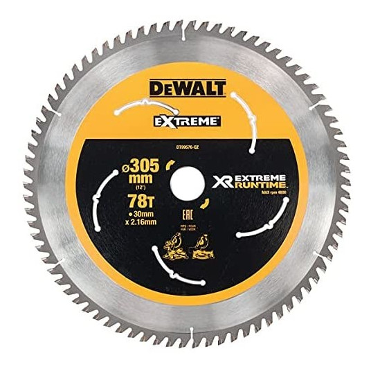 DEWALT CIRCULAR SAW BLADES.305x30mmx78z EXTREME RUNTIME