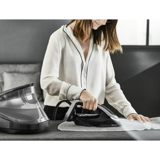 Tefal Pro Express Vision GV9821 3000 W 1,2 L Durilium AirGlide Autoclean soleplate Juoda, Sidabras