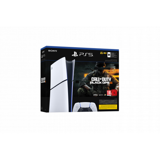 Žaidimų konsolė Sony Playstation 5 Slim Digital Edition (PS5) 1TB White + Call of Duty Black Ops 6 žaidimas