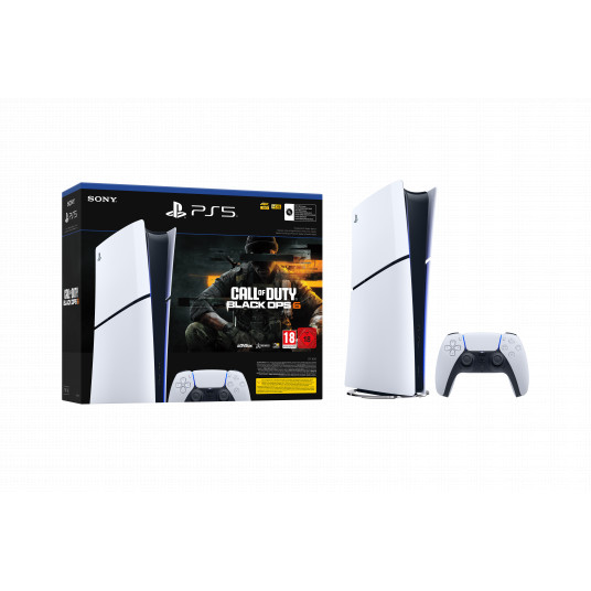 Žaidimų konsolė Sony Playstation 5 Slim Digital Edition (PS5) 1TB White + Call of Duty Black Ops 6 žaidimas