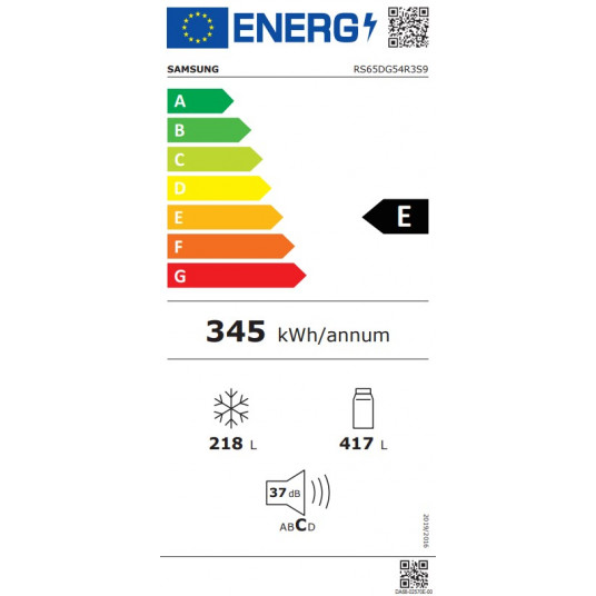 Šaldytuvas Samsung RS65DG54R3S9EO + DOVANA