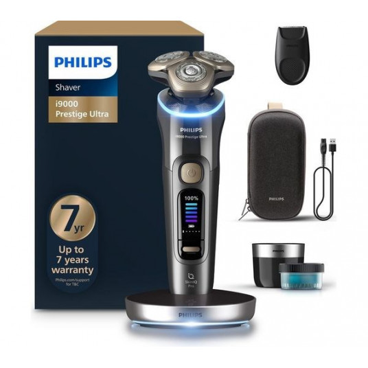 Philips XP9402/31 skustuvas vyrams Rotorinis skustuvas Apkarpymo mašinėlė Pilka