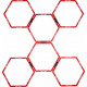 Pure2Improve Hexagon Agility Grid Red