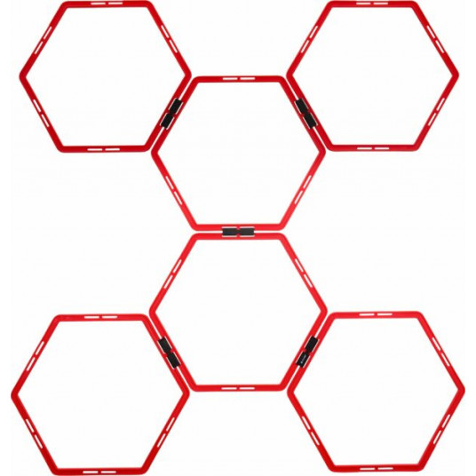 Pure2Improve Hexagon Agility Grid Red