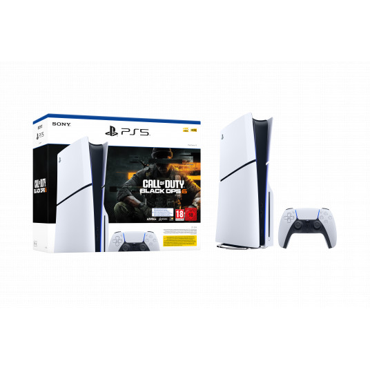Žaidimų konsolė Sony Playstation 5 Slim (PS5) 1TB White + Call of Duty Black Ops 6 žaidimas