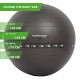 Gymnastics ball TUNTURI Gymball 65cm anti-burst, black