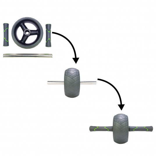 Abs roll TUNTURI PRO Exercise Wheel Deluxe