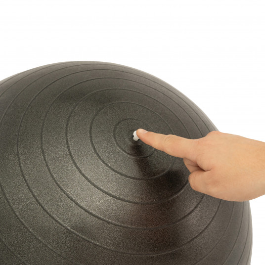 Gymnastics ball TUNTURI Gymball 75cm anti-burst, black