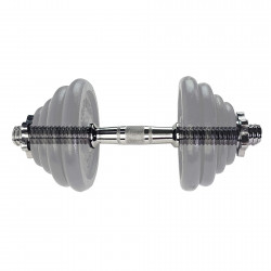 Dumbbell TUNTURI Banana-shaped Chrome bar, 38cm