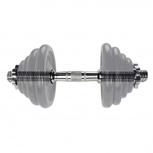 Dumbbell TUNTURI Banana-shaped Chrome bar, 38cm