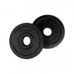 Weight plates TUNTURI Rubber Plates, 30 mm, 0.5kg (pair)