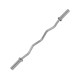 Lifting bar TUNTURI Olympic Curlbar Chrome, 50 mm, 120cm, SpringCol