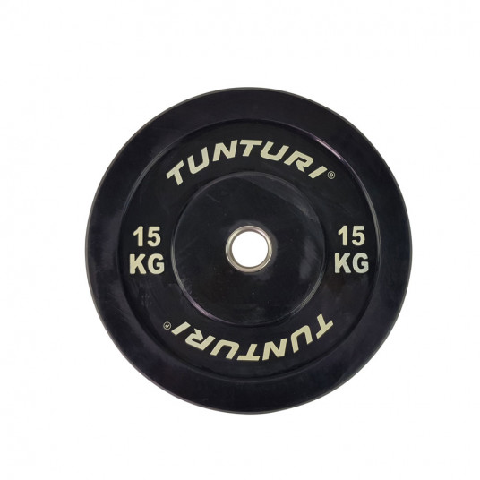 Weight plate TUNTURI Training Bumper Plate, 50 mm, 15 kg