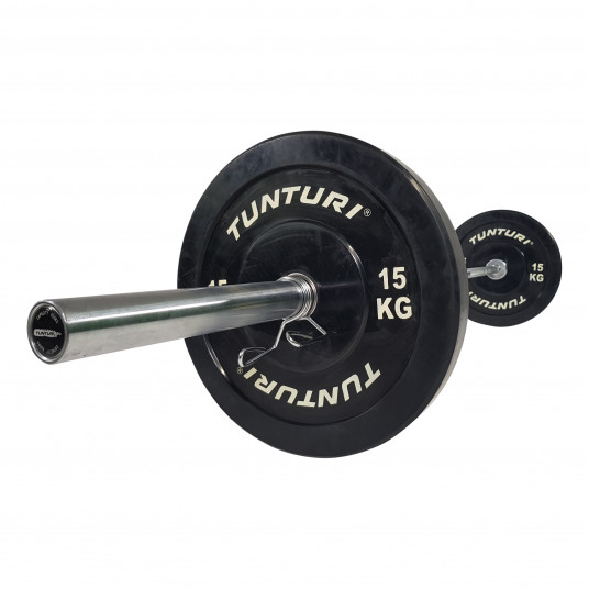 Weight plate TUNTURI Training Bumper Plate, 50 mm, 15 kg
