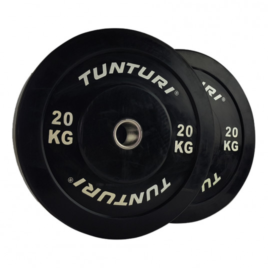 Weight plate TUNTURI Training Bumper Plate, 50 mm, 20 kg