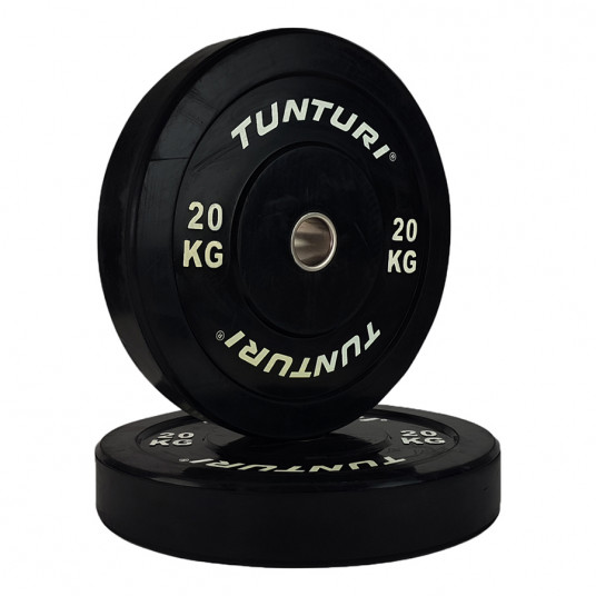 Weight plate TUNTURI Training Bumper Plate, 50 mm, 20 kg