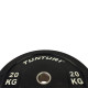 Weight plate TUNTURI Training Bumper Plate, 50 mm, 20 kg