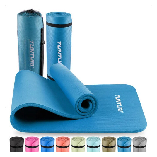 Fitness mat TUNTURI NBR, Petrol Blue