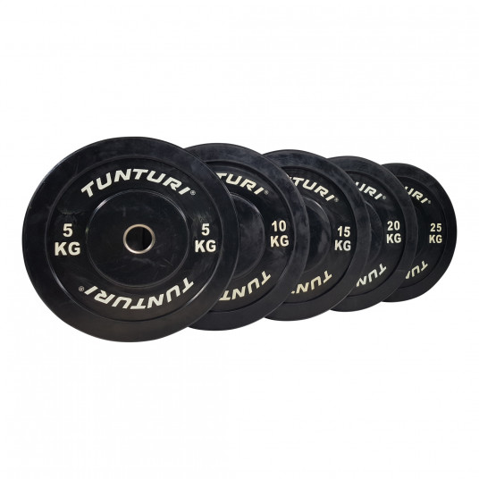 Weight plate TUNTURI Training Bumper Plate, 50 mm, 5 kg