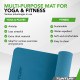Yoga mat Tunturi Yogamat 8mm, Petrol Blue