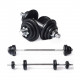 Dumbbell and lifting bar set TUNTURI Barbell/Dumbbell Set 20kg, iron