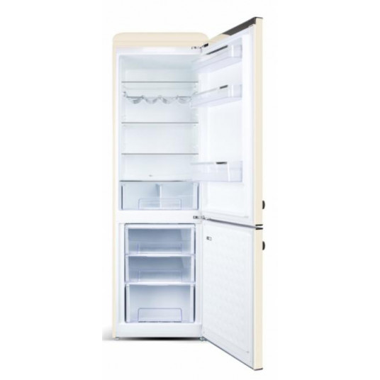 Laisvai pastatomas RETRO stiliaus šaldytuvas-šaldiklis ETA253090040E Storio, smėlio spalvos 192 cm