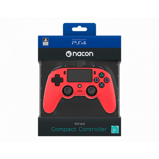 Žaidimų pultelis Nacon Compact Controller PS4, Wired, Red