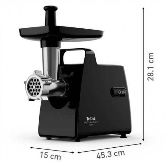Mėsmalė HV7 Tefal 6in1, juoda