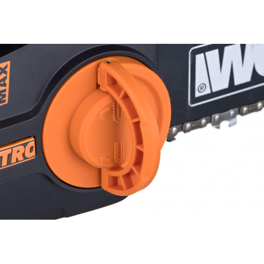 WORX WG385E grandininis pjūklas 40 cm 2x 20V 4,0Ah Juoda, Oranžinė