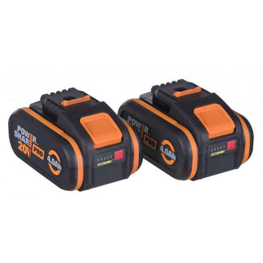 WORX WG385E grandininis pjūklas 40 cm 2x 20V 4,0Ah Juoda, Oranžinė