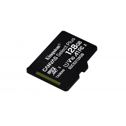 Kingston Canvas Select Plus Memory card microSDXC / 128GB / 100 MB/s + Adapter