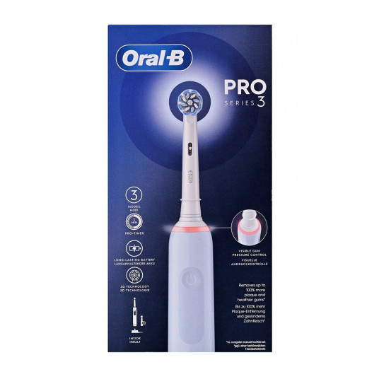 Oral-B Pro Series 3 Blue elektrinis dantų šepetėlis