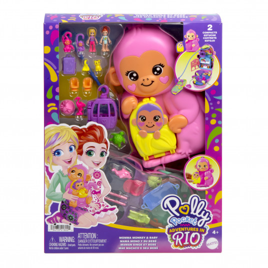 „Polly Pocket“ beždžionėlės pramogų rinkinys