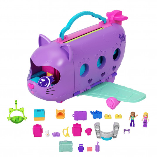 „Polly Pocket“ katinėlio lėktuvo žaidimų rinkinys
